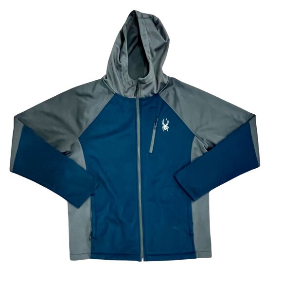 Spyder Blue Full Zip Light Jacket - Picture 1 of 5